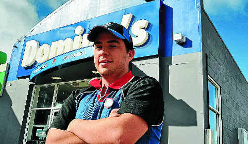 Manager of the newly-opened Domino’s Jeremy Winlaw hopes to one day be Warwick’s only pizza distributor. Manager of the newly-opened Domino’s Jeremy Winlaw hopes to one day be Warwick’s only pizza distributor.